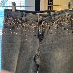 Boston Proper size 6 embellished jeans